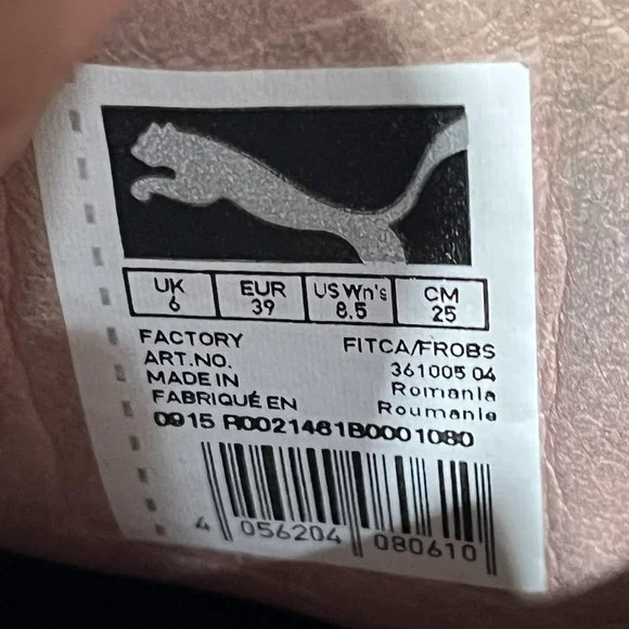 Puma Suede Platform Creeper Shoes Womens Size 8.5 Pink Gum Sneakers 361005 04 - Picture 7 of 8